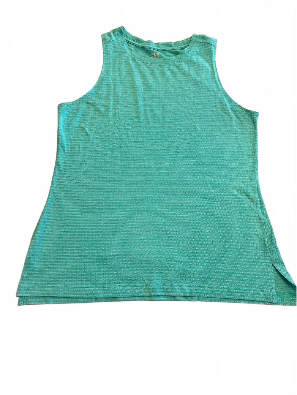 Athletic Works Women's Green Sleeveless Tank Top Large 12-14